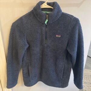 Patagonia Los Gatos Quarter Zip Pullover Sz 12 Blue Unisex